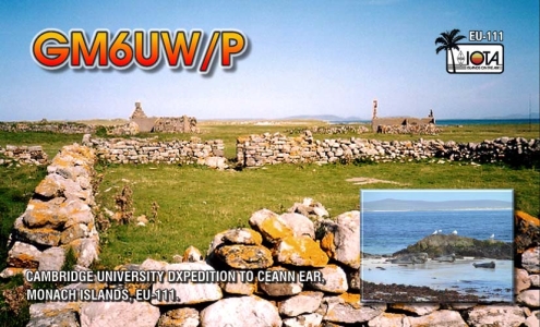 QSL Card for GM6UW/P on EU-111 in 2004