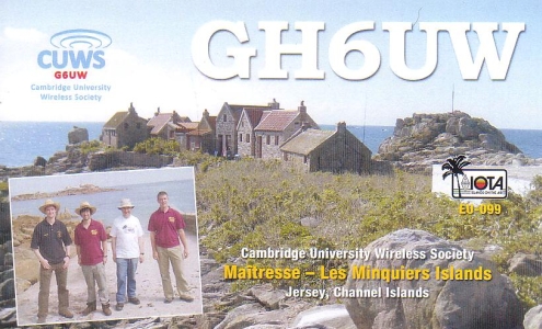 QSL Card for GH6UW