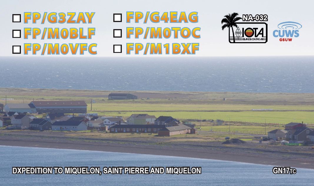 QSL showing the Motel de Miquelon