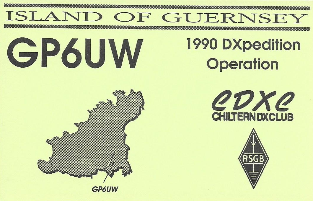 DXpedition QSL card