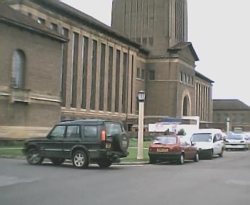 Close-up of the University Library