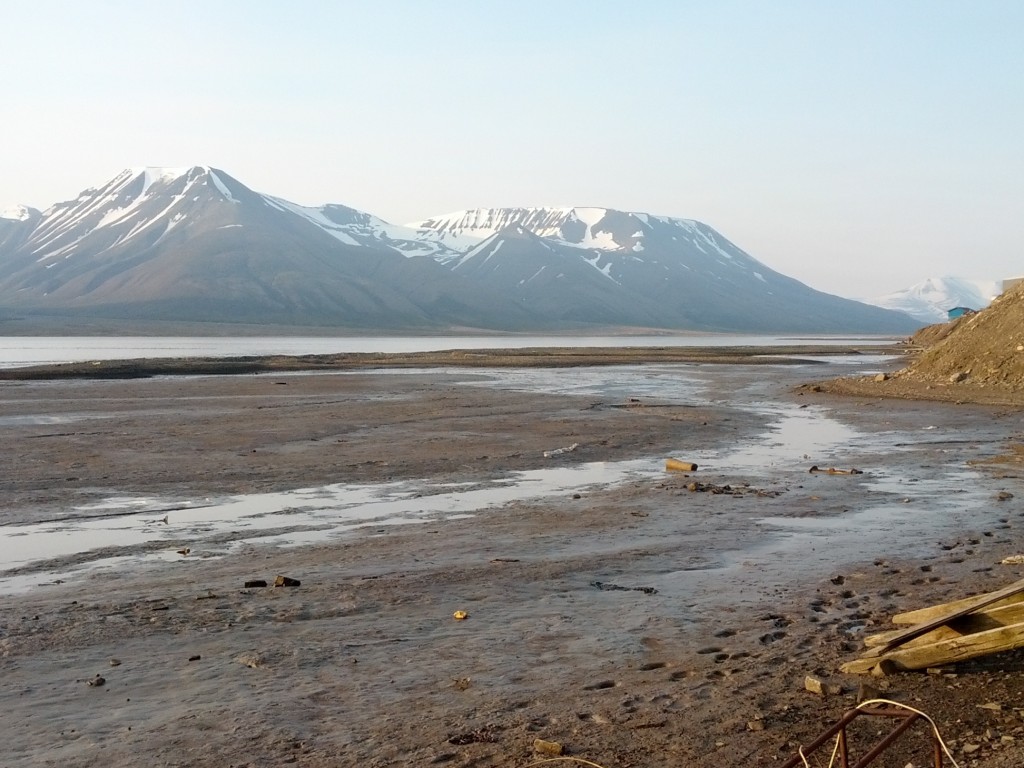 View from the shack on Svalbard