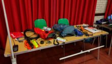 SOTA equipment on a table