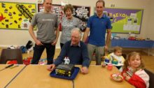 G3VFC with his 70th birthday cake