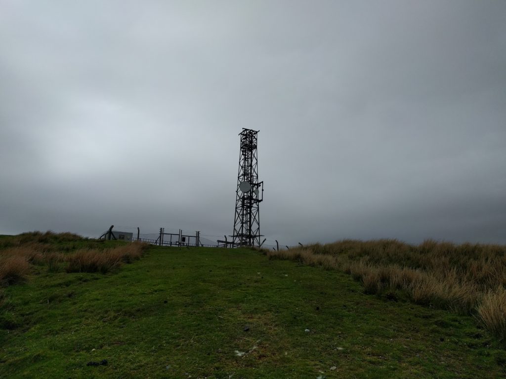 Mast on top of the hill