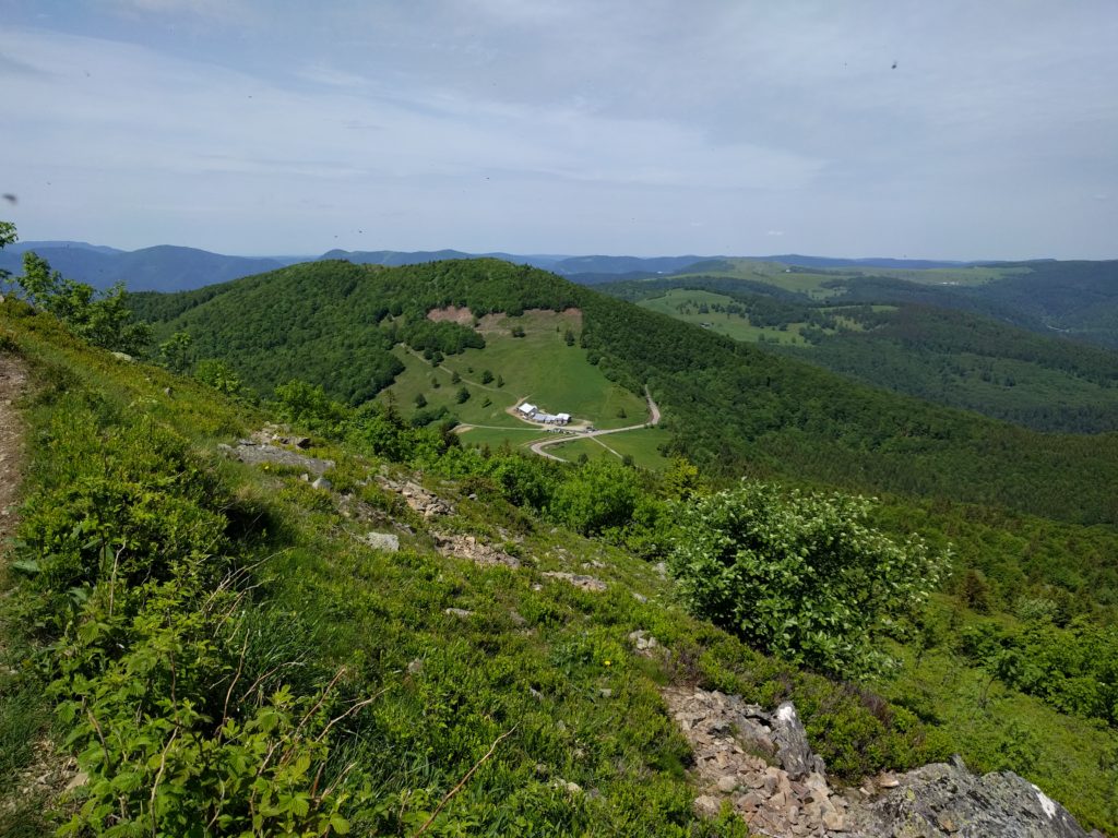 View towards another hill