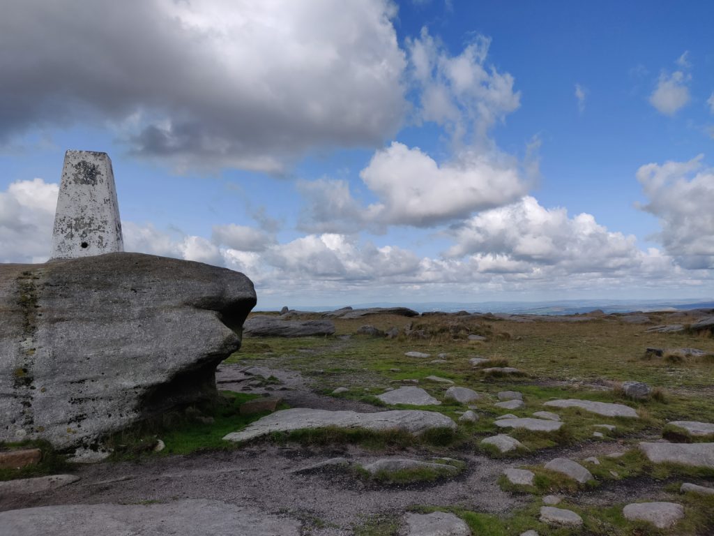 Trig point on stones