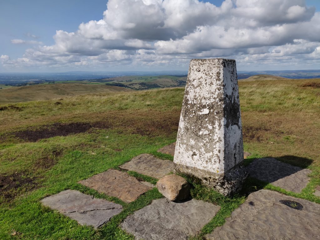 Trig point at Shining Tor